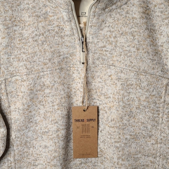 Thread & Supply Fleece 3/4 zip - Picture 3 of 5